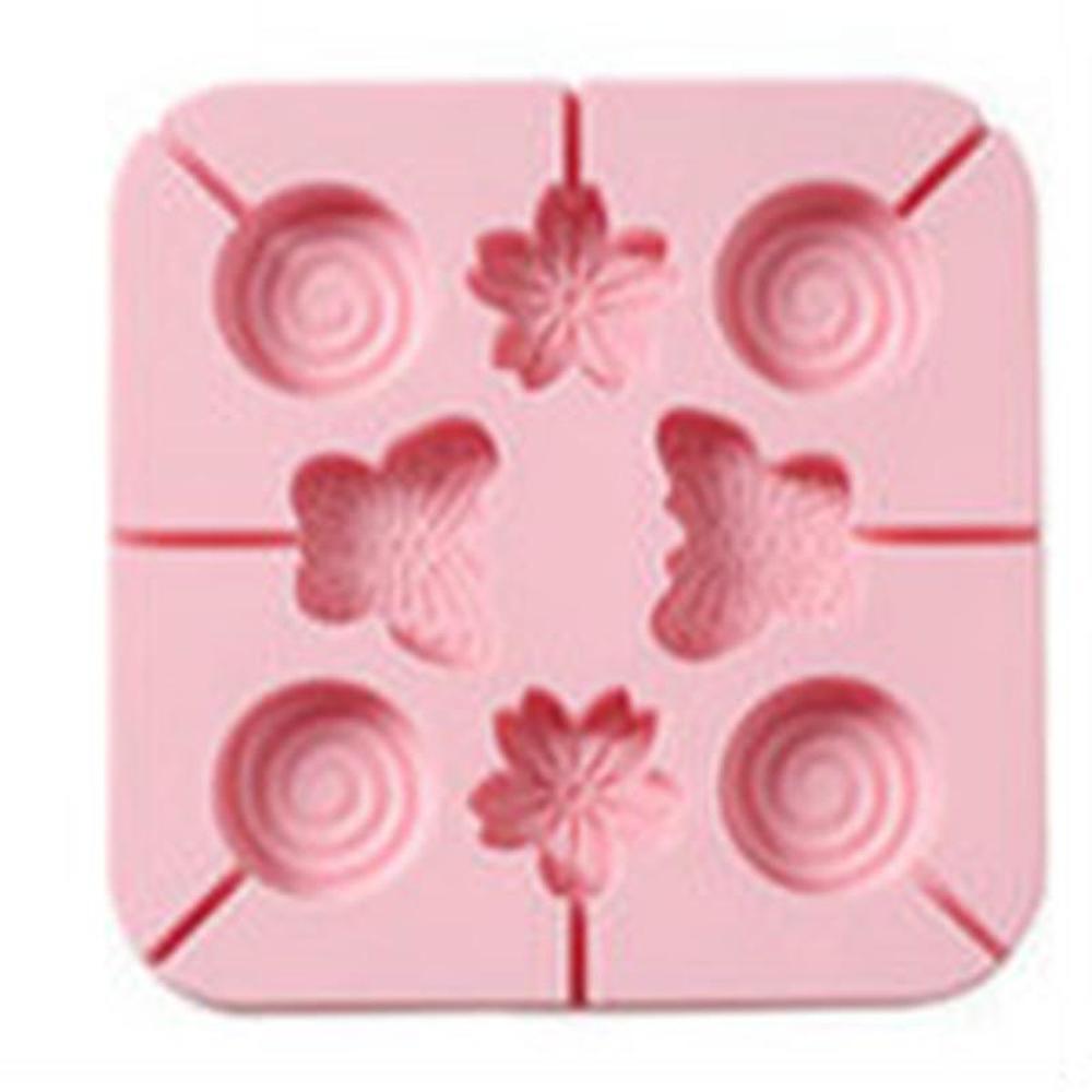 

Силиконовая форма для выпечки, инструмент «сделай сам», леденец, шоколад, детская квадратная форма для конфет C розовый