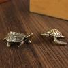 Handcrafted Longevity Turtle Ornament - Solid Old-Fashioned Tea Pet Gift for the Home