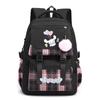 Cinnamoroll Kids School Backpack Boys Girls Large Capacity 20-35L Nylon Dual Strap Bag With Arc Shoulder Straps