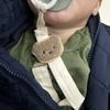 Uroczy Niedźwiedź Klipsy do Smoczka Uchwyty Łańcuszek Przeciw Upadkowi Klipsy do Ząbkowania Kreskówka Gryzak Zabawka Smoczek Pasek do Smoczka