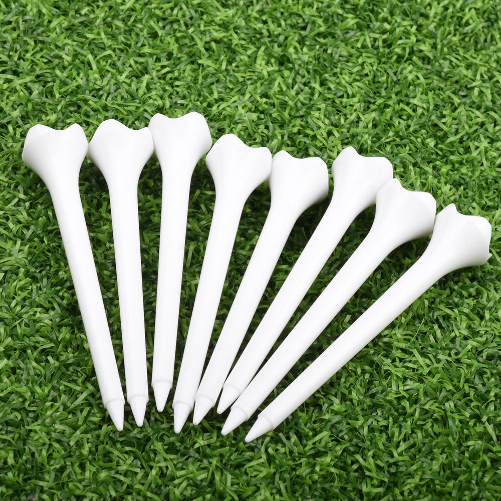50 Pieces of 70/83MM Plastic ABS Material Durable and Sturdy Golf Course Training Golf Tee