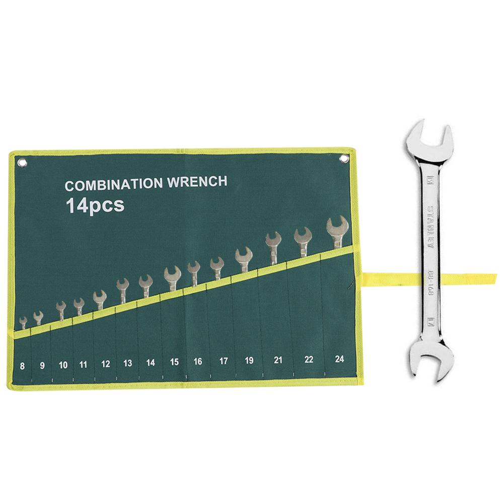 Multi Pocket Canvas Roll Up Tools Aufbewahrungstasche Spanner Zange Schraubenschlüssel Halter Organizer(14 Taschen)