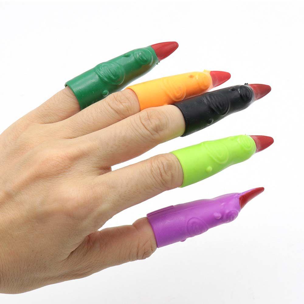 Requisiten Lustige Spielzeuge Hexe Falscher Nagel Geist Falscher Finger Halloween Fingerabdeckungen Zombie Falsche Finger