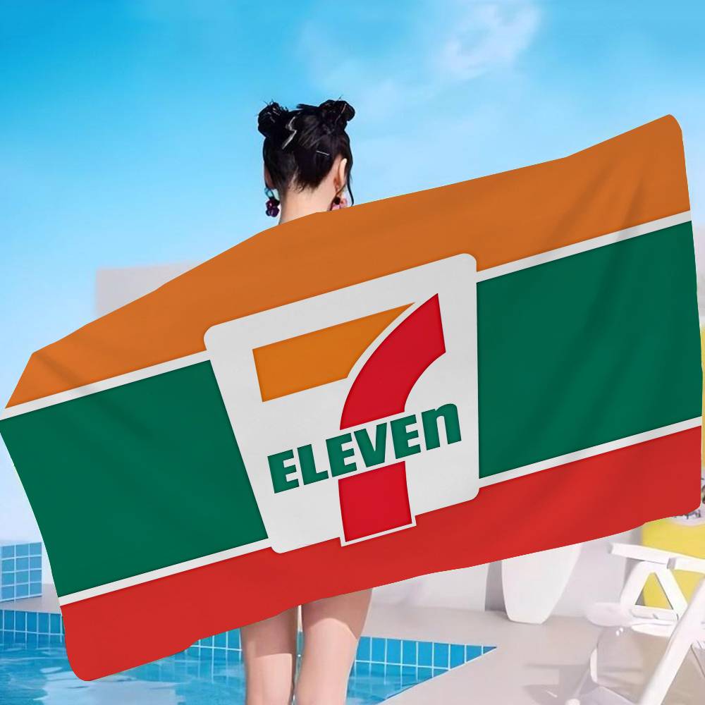 7-E-ELEVENS Microfiber Printed Beach Towel Mountain Climbing Yoga Beach Swimming Running Absorbent Soft Towel