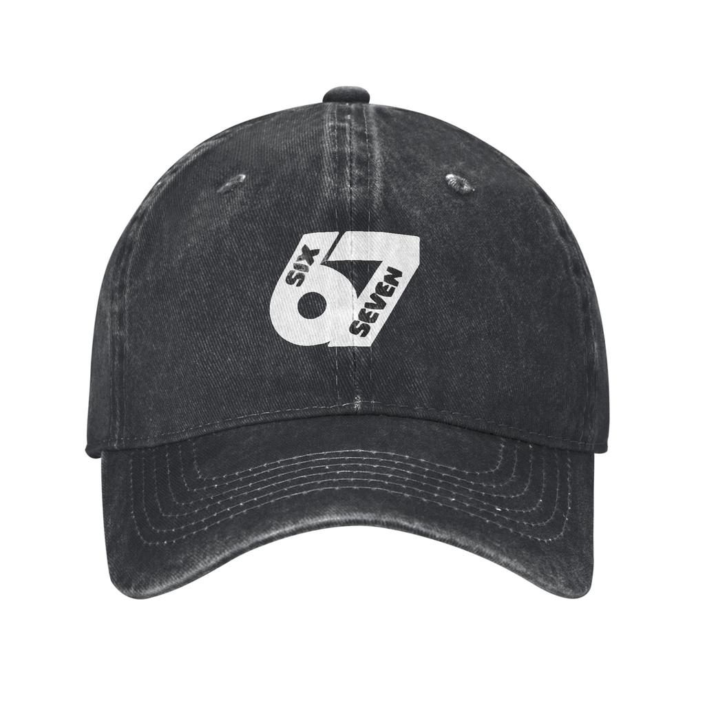 67 Meme Funny Six Seven Sun Baseball Cap Casual Men Adult Washed Hip Hop Hats Print Hiking Fishing Baseball Caps Gift Idea