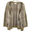 Celine 20AW 2A32J204L Khaki Brushed Mohair Check Cardigan Tops M khakiUsed