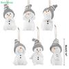 6/12/24Pcs Christmas Cute Snowman Decor Pendants for Winter Christmas Tree Decoration New Year Christmas Gifts Party Supplies
