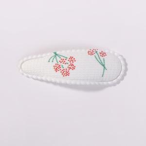 Yalun Jewelry Popular Daisy Bb Clip Small Printed Hair Accessories Daily Fabric Handmade Hairpin 4572