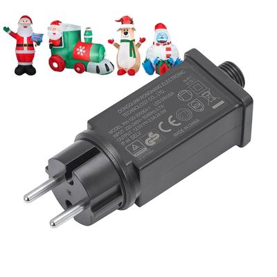 LED Light Power Adapter 12V EU Plug LED Fairy Light Adapter IP44 Waterproof Transformer for Outdoor Yard Inflatables Decoration