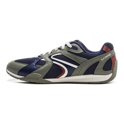 Li Ning Filin Retro Classic Low-Top Shoes Men Sneakers Blue Green AGLV137-11