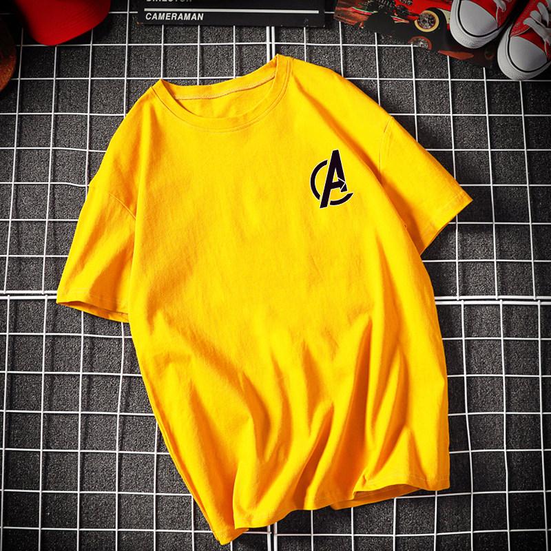 Pure Cotton Childrens Tshirt with Letter A Printed Pure Cotton Round Neck Parentchild Outfit 2026 Korean Version Tshirt S