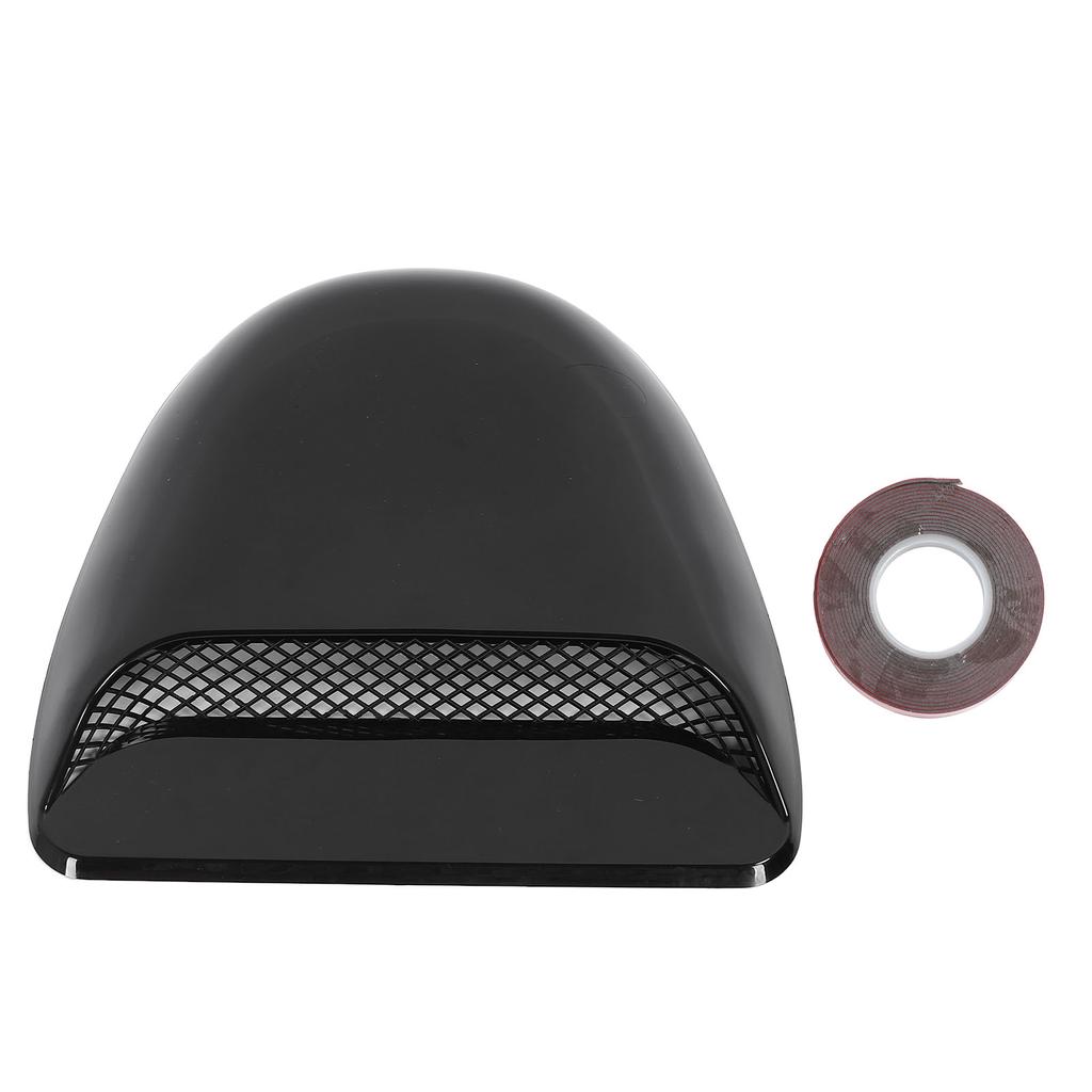 Lufthutze Racing-Stil Auto LKW Universal Klebetyp Lufteinlass Entlüftungszubehör Glänzend Schwarz