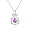 Original Bow Wreath Necklace Women S925 Sterling Silver Light Luxury Versatile Fairy Wind Natural Spar Collarbone Chain Jewelry Gift