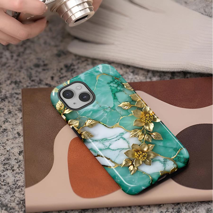 Flower Marble Soft Cover Capa Phone Case for Apple iPhone 17 14 16e 12 16 XS XR 13 15 Air 11 Pro Max Plus