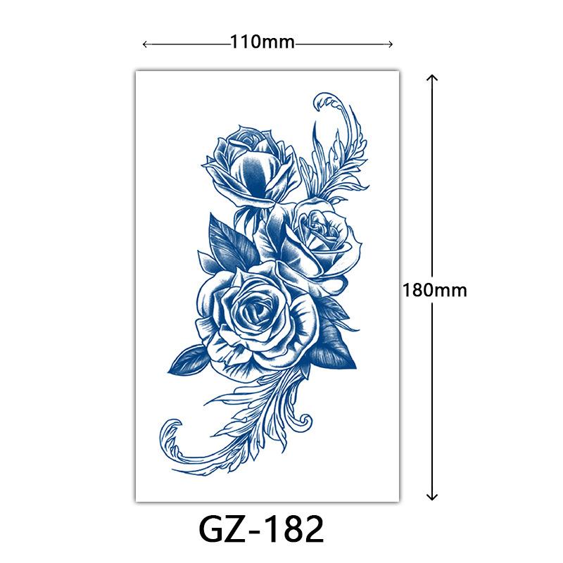 Herbal Semi-Permanent Tattoo Sticker, Animal English Totem Tattoo Sticker, Sweat-Proof Waterproof Tattoo