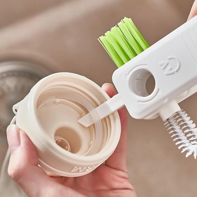 Portable Multi Functional Cup Brush Set For Bottles Mugs And Water Cups