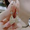 Light Luxury Crystal Waterdrop Earrings for Women Fashion Rhinestone Earrings Daily Accessories Party Jewelry Birthday Gift