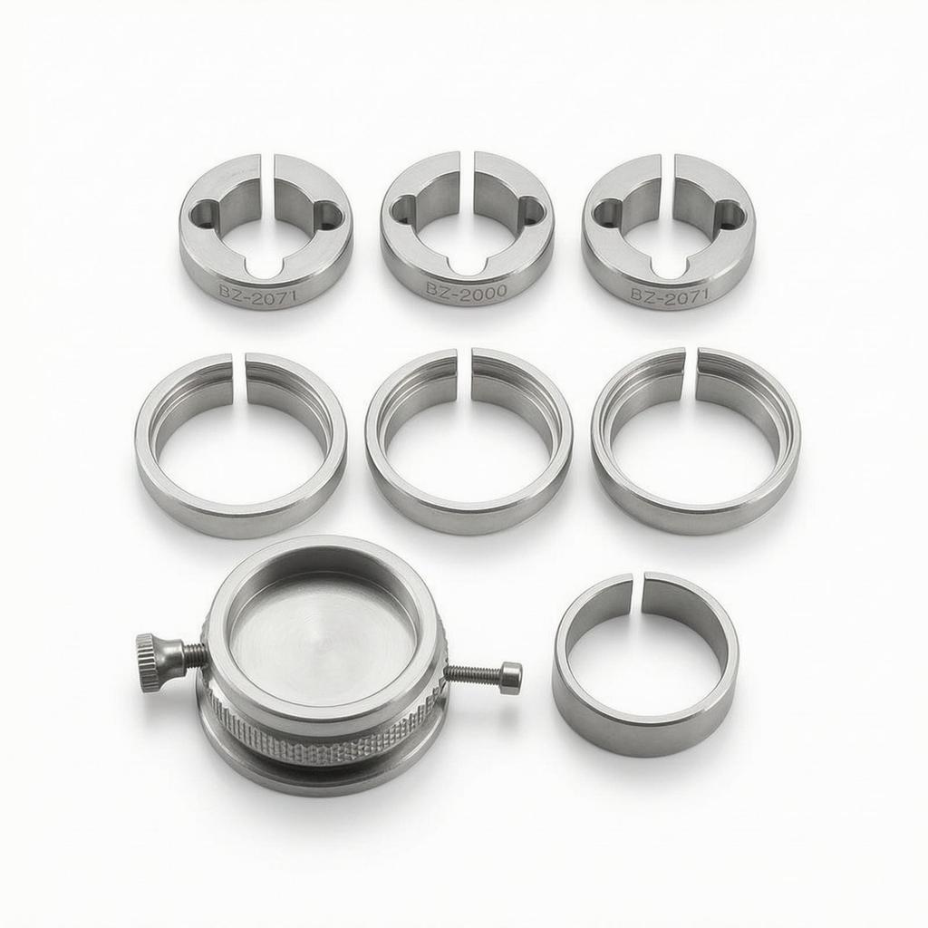 Movement Seat with Adapter Rings Knurled Watch Base Rotary Repair