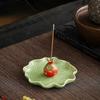 Ceramic Incense Burner Zen Chinese Style Censer Holder Incense Stick Burner  For Household Aroma