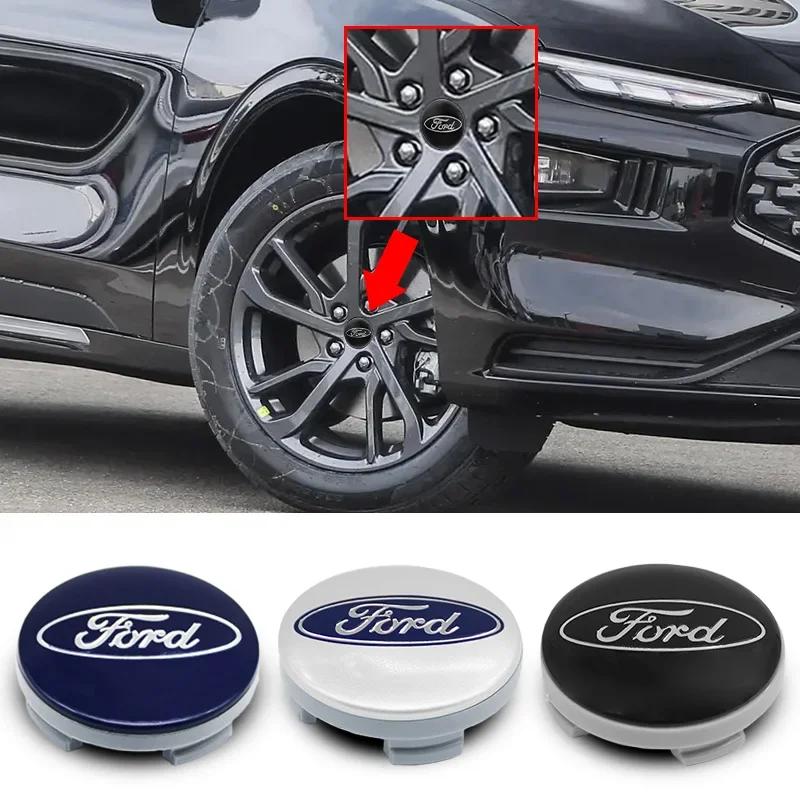 4PC 54mm Car Wheel Center Caps Hubcap Cover Emblem For Ford Focus Mk2 Mk3 Fiesta Mondeo S-MAX Mustang Fusion Kuga ST accessoires