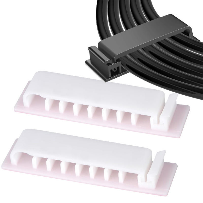 

Self-Adhesive Wire Retaining Clamps Cable Management Clips for Desk Car and Home Organization 2pcs