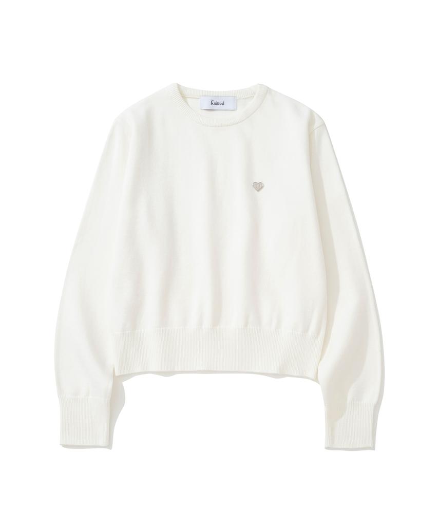 KNITTED (W) Basic Essential Washable Round Knit Ivory