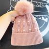 Thickened knitted hat, fashionable jacquard wool hat, small and versatile couple cold hat in autumn and winter