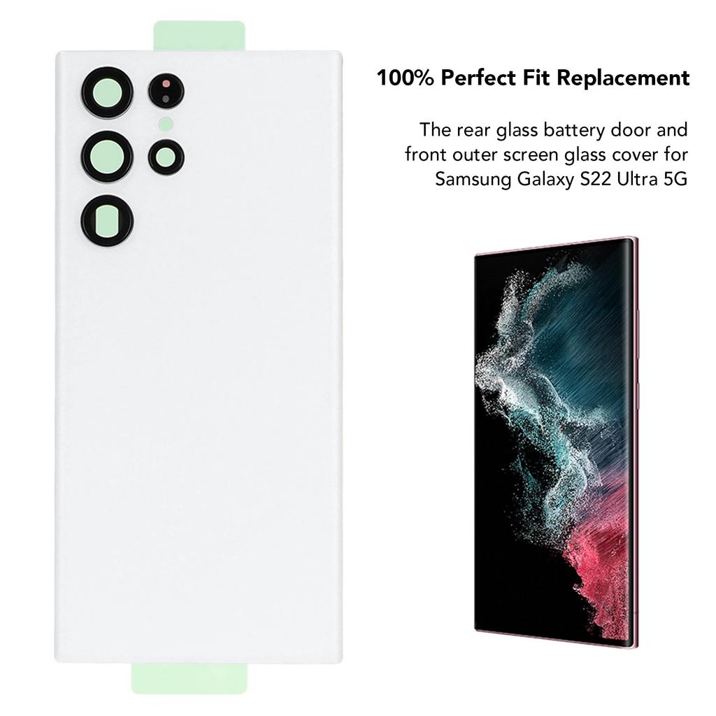 Rear Glass Cover Front Outer Screen Glass Cover with Professional Maintenance Tool Kits for      2   5G