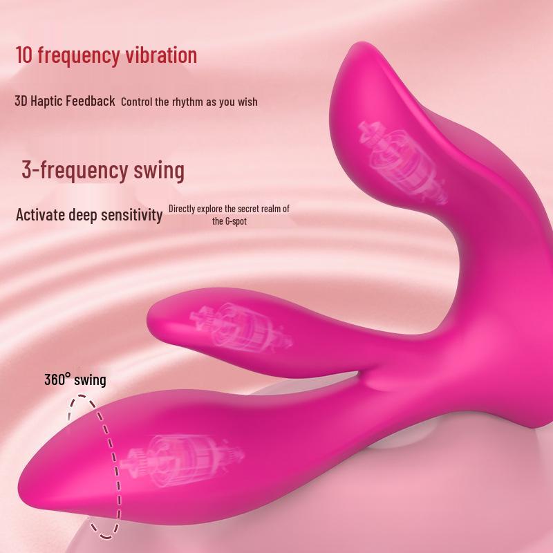 ManopalaMei Dual Stimulator Remote Control Vibrator for G-Spot and Clitoral Pleasure