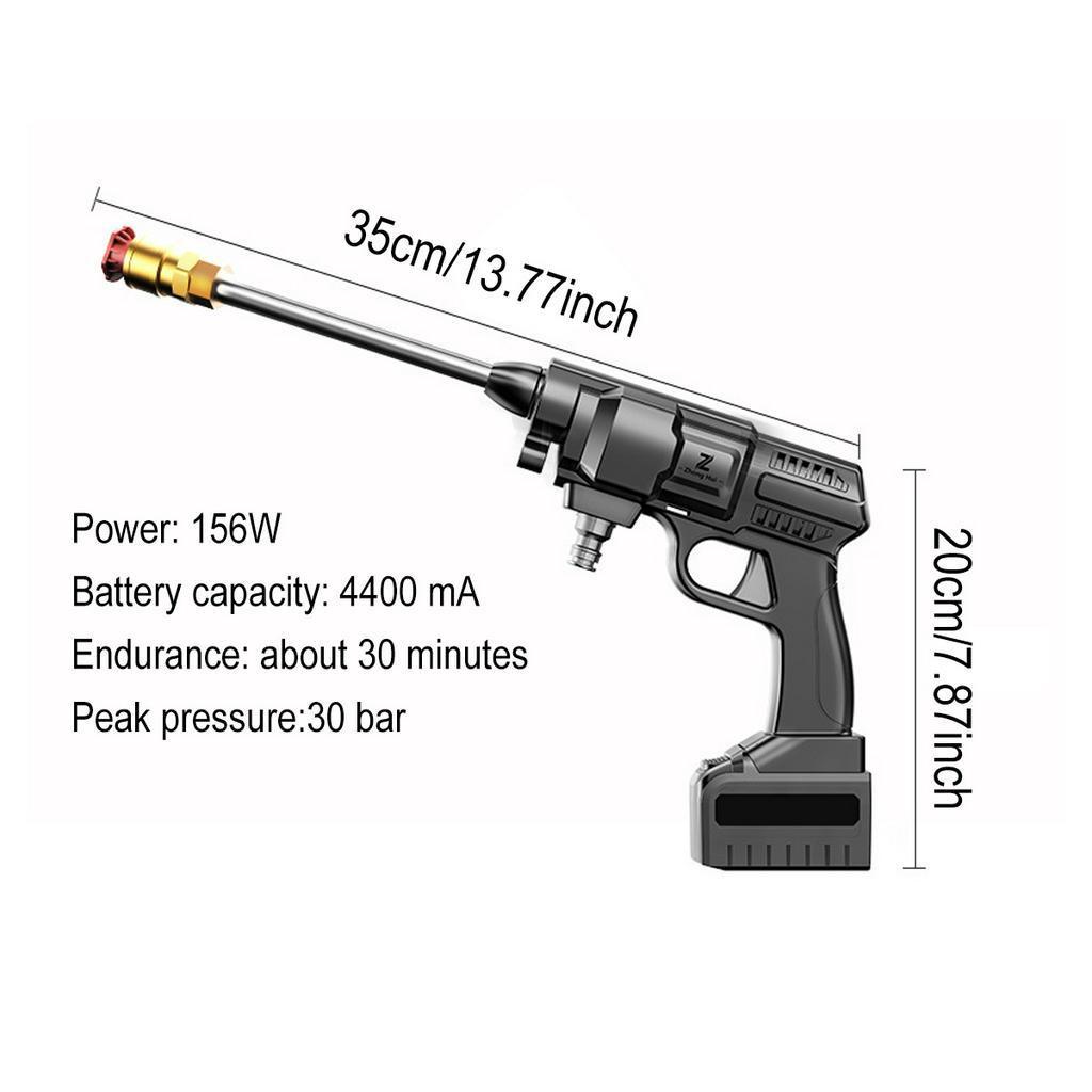 160W/240W Cordless High Pressure Car Washer Machine  Handheld Auto Spray Powerful Car Guns Washer Garden Water Jet 35X20cm