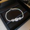 Elegant Zircon Oval Buckle Bracelet - Simple, Versatile, High-End Fashion Jewelry