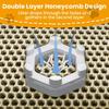 1pc Large Size Cat Litter Mat-advanced Honeycomb Double Layer Design,urine Waterproof,easy Cleaning,scatter Control,stay Clean