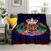 Königliche Pioniere Wappen Emblem Decke Geeignet für Sofas, Betten, Büros und Camping - Perfektes Geschenk für Halloween Weihnachten