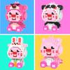 Non-Toxic Miniature Small Particle Assembled Building Blocks Educational Toy Little Beaver Cartoon Animation Children'S Ornament Gift