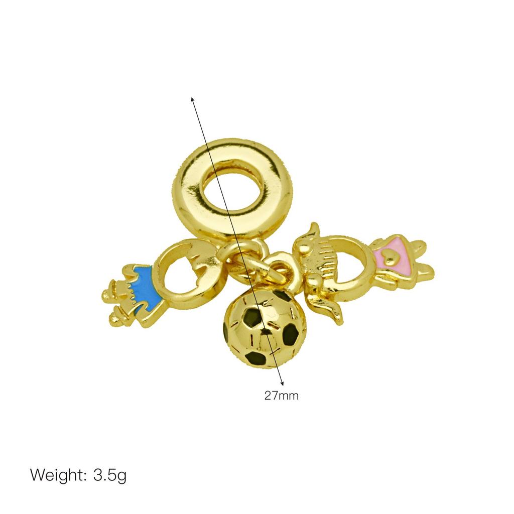 Couple Motorcycle Pizza Camera Hair Blooming Notepad Diy Panjiadora Pendant Colored Drip Oil Bracelet