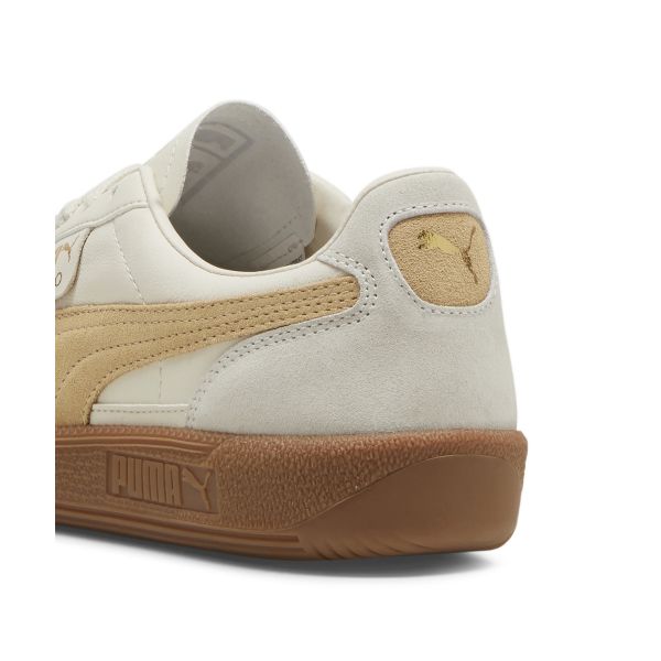 Puma Palermo Leder Alpine Schnee Wüste Staub Unisex Sneaker Creme Gummi 396464-13