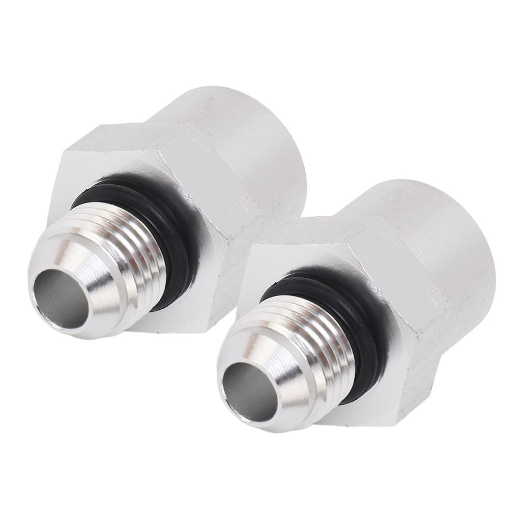 1Pair Fuel Hose Line Adapter M16X1.5 Female Thread to AN6 Male Thread Fuel Adapter Thread Connector for Pipeline