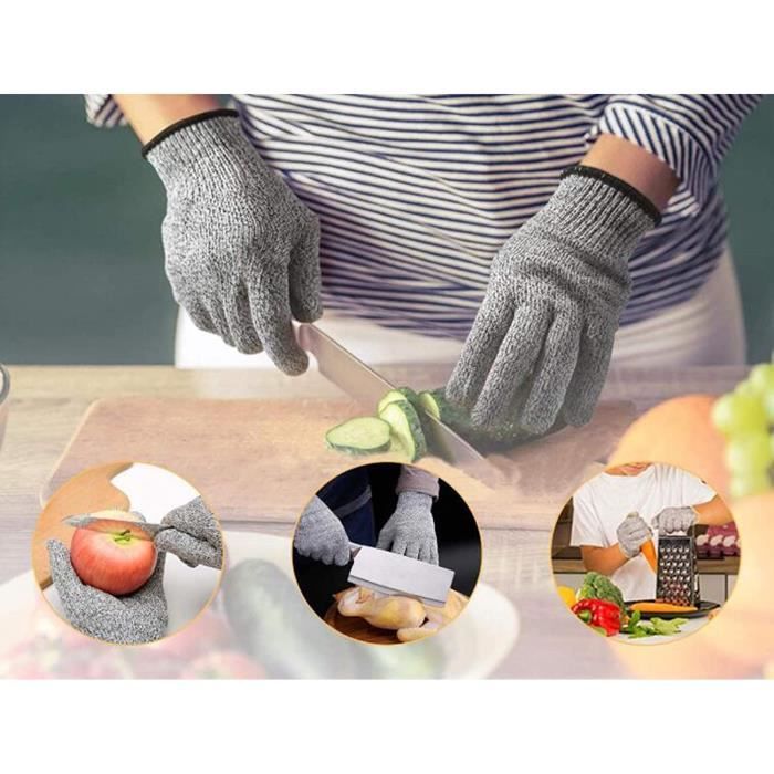 Gants Anti-Coupures - Noname - Cuisine - Protection Niveau 5 - Respirants - Ajustement Confortable