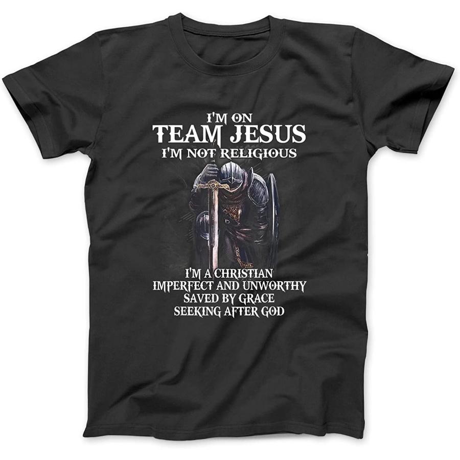 

I m on Team Jesus I m Not Religious Tshirt JTN Mens Womens Sweatshirt Hoodie Longsleeve Black XXXXXL різнокольоровий