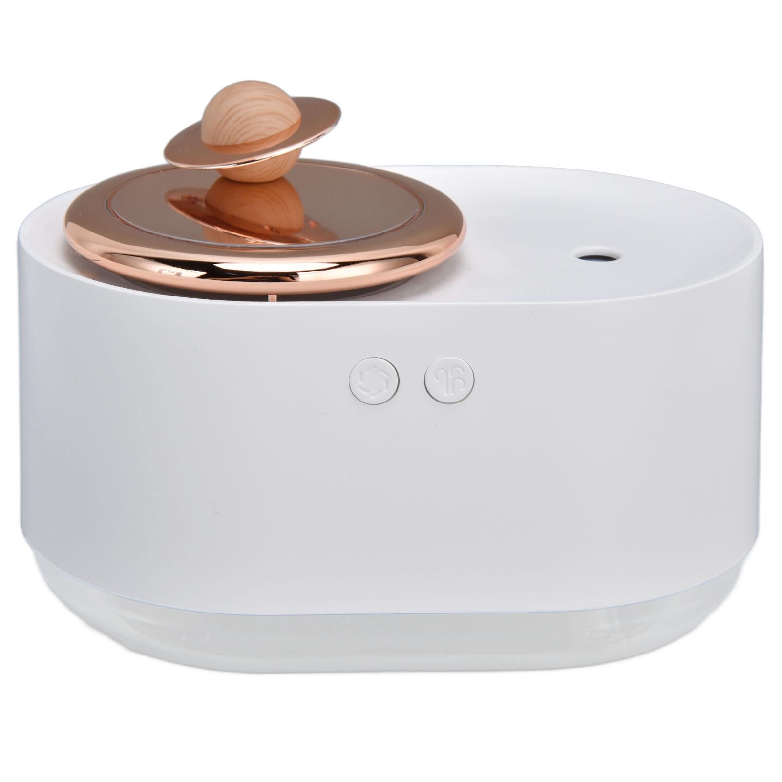 2 In 1 Rotating Planet Humidifier USB Charging Cordless Mute Spray Humidification For Home 1200MAHGreen