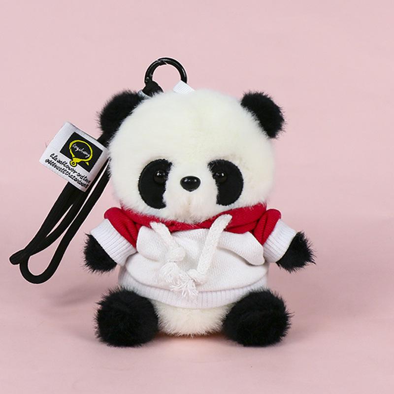 Premium Scented Panda Pendant Backpack: Dressed-Up Panda Doll In Various Styles