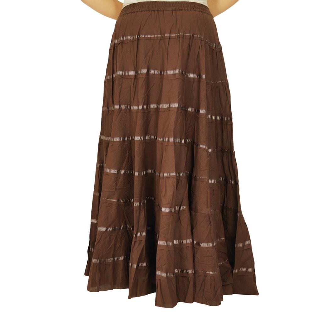 Women Fashion Beach Hippie Boho Gypsy Clothing Lace Casual Skirt