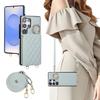 Crossbody Cards Solt Wallet Ring Holder Leather Case For Samsung S26 Ultra S25 Plus S24 S23 A56 A16 A36 A26 Long Lanyard Cover
