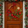 DIY Artificial Christmas Wreath Realistic Pine Cone Window Hanging Decor  Thanksgiving Decor