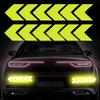 High Reflective Car Safety Reflective Arrow Stickers Car Motorcycle Truck Helmet Safe Warning Markers Decals Auto Exterior Decor