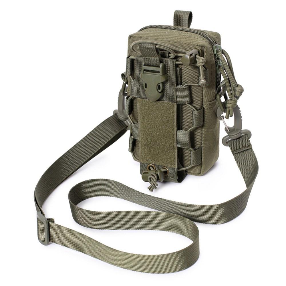 Camping Outdoor Water Bottle Mobile Phone Bag Multifunctional Molle Pouch Outdoor Tactical Mobile Phone Bag Messenger Bag Waist Bag