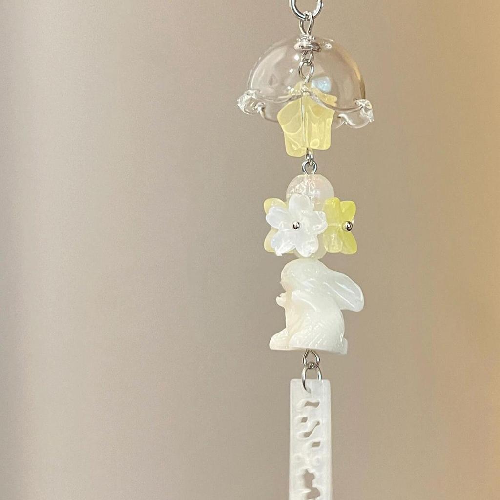 Retro králičí estetický přívěsek na telefon s přívěsky hvězdičky a srdíčka, doplněk pro mobilní telefon, klíče, dekorace na fotoaparát, pro každodenní použití