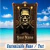 Beach Towel Custom Name Text, Quick Dry Large Towel For Beach HomeFrankenstein's Monster