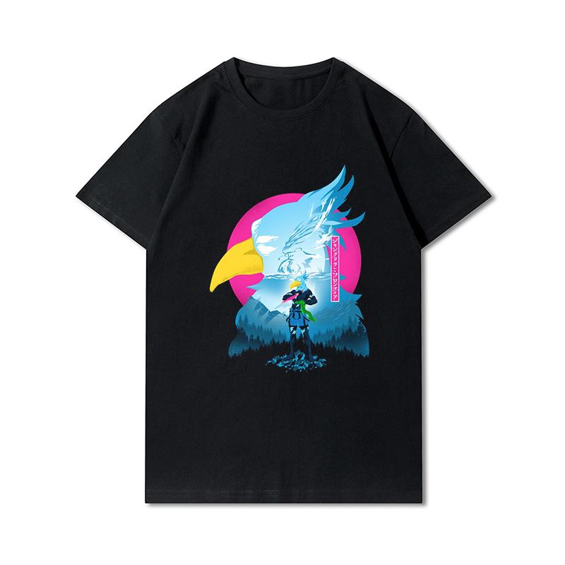 Plus Size Summer T Shirts for Women Anime Shangri La Frontier Printed Casual Short Sleeves Tops 100% Cotton Oversize O Neck Tees