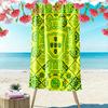 Portuguese Heritage Royal Emblem Beach Towel Beach Towel for Vacation Photos Portable for Travel Outdoor Pool Towel Seaside Absorbent Bath Towel